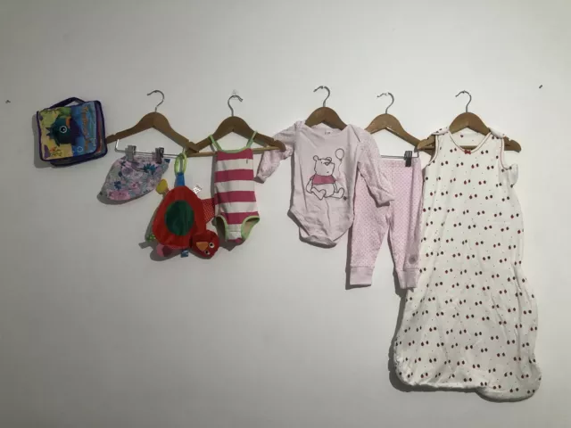Pacchetto abbigliamento sonno per bambine giocattoli costumi da bagno 9 mesi Ralph Lauren Disney