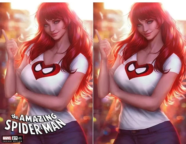 Spider-Man #27 Ariel Diaz MJ Variant Cover VIRGIN/TRADE Set Marvel Comics 2023