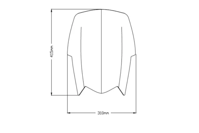 PUIG Cupula parabrisas pantalla para moto mas alta que la original TOURING