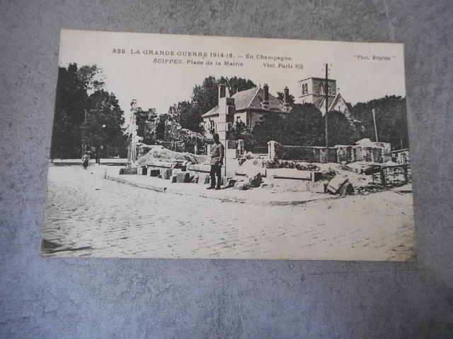 Cpa Suippes Place De La Mairie In Champagne Marne 51 N412