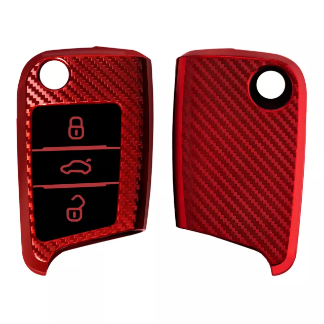 kwmobile Schlüsseltasche Autoschlüssel Hülle für VW Golf 8, Schlüsselhülle  Silikon Case Schlüssel Cover
