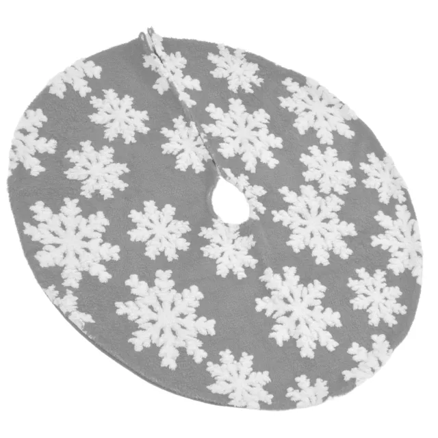 (78cm) Snowflake Pattern Tree Skirt Christmas Tree Skirt Cute Snowflake
