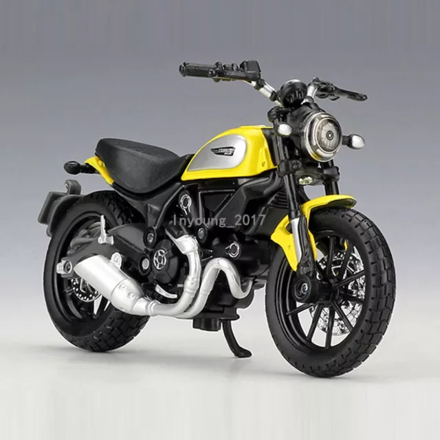 1:18 2022 Ducati Scrambler Icono Modelo de Motocicleta Diecast Niños Juguetes para Niños