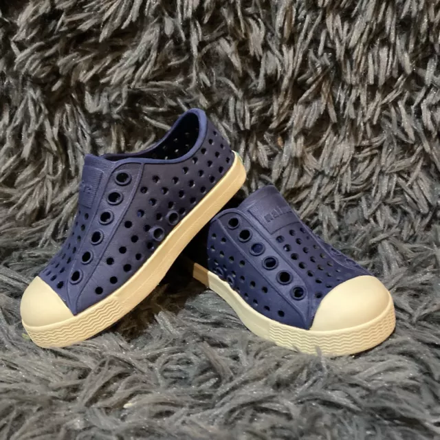 Native Kids Toddler Jefferson Sneaker Slip On Shoes Size 5 C Navy Blue