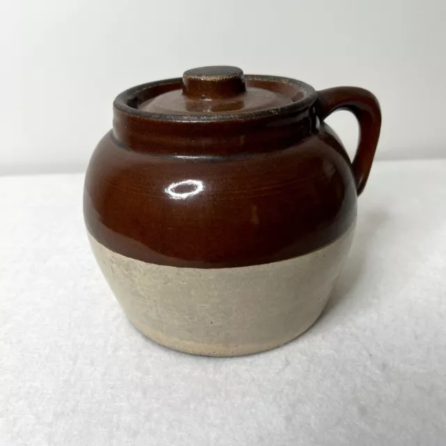 Antique 1920s Robbins Ransbottom Stoneware Bean Pot Crock