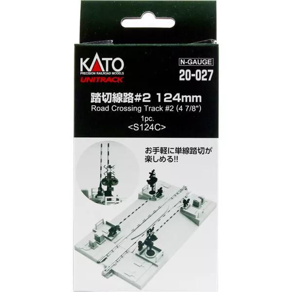 KATO N Gauge 20-027 Railroad crossing track # 2 124mm / Railway Model Supplies