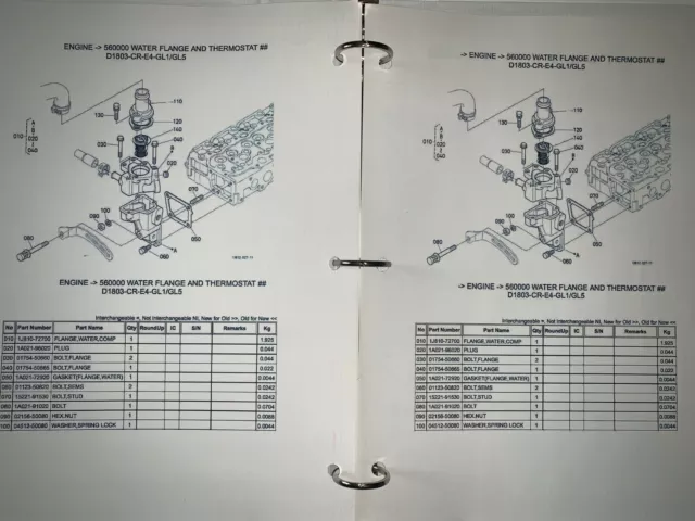 KUBOTA LX3310HSDC tractor master parts replacement manual 3