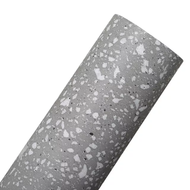 5M Selbstklebende Tapete Grau Marmor Arbeitsplatte Küche Papier Wasserfest