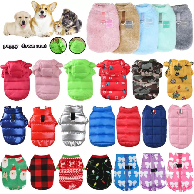 Warm Dog Clothes for Small Dogs Windproof Jackets Winter Pet Puppy Cotton Coat