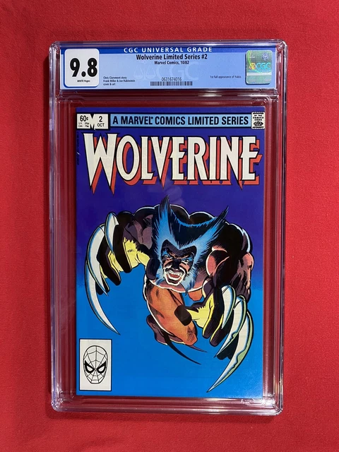 Wolverine Limited Series # 2 CGC 9.8 White 1st App Yukio Frank Miller Marvel MCU
