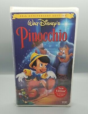 Pinocchio (VHS, 1999, Clam Shell Gold Collection) ●