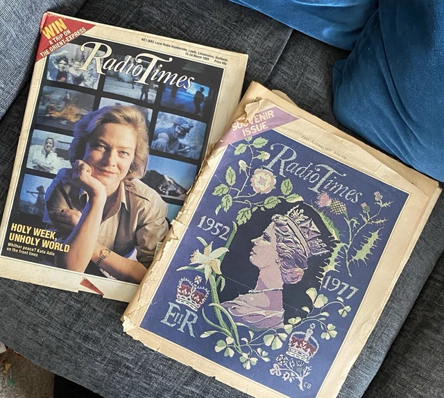 VINTAGE RADIO TIMES TV Magazines 1977 Jubilee Special & 1989 £10.77 ...