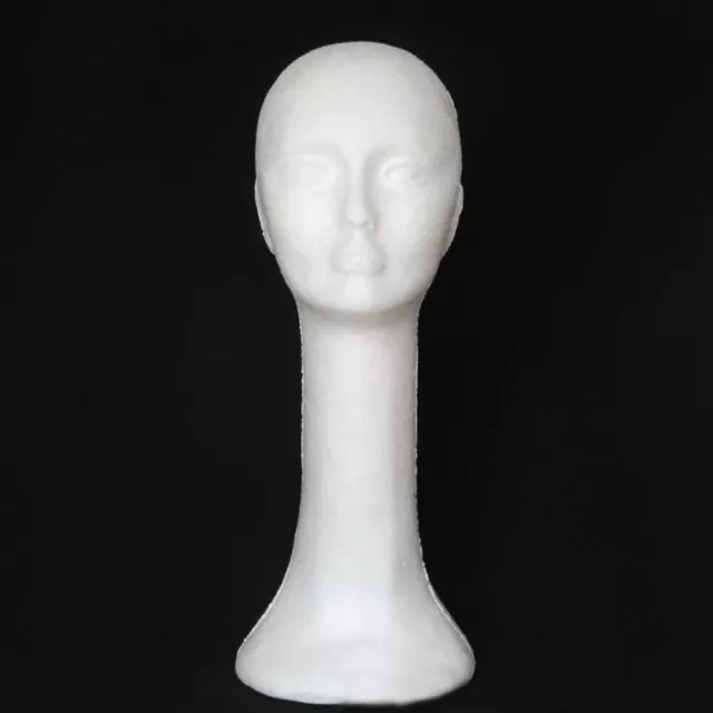 Head Model Wear-resistant Long Neck Women Manikin Head Model Diy Props White