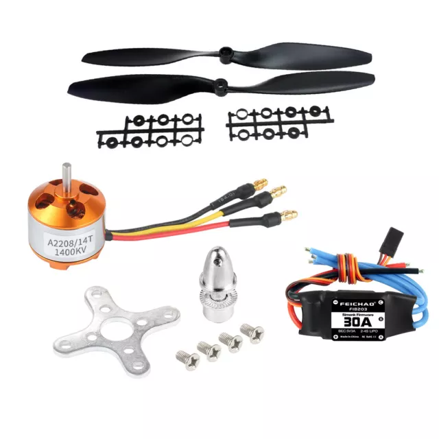 Hélice de plástico FEICHAO Simonk 30A 40A ESC con motor A2212 1000kv 2200kv