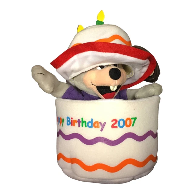 Rare Chuck E Cheese 2007 Limited Edition Birthday Cake Chuck E Plush Rare Chuck E Cheese 2007 Limited Edition Birthday Cake Chuck E Plush