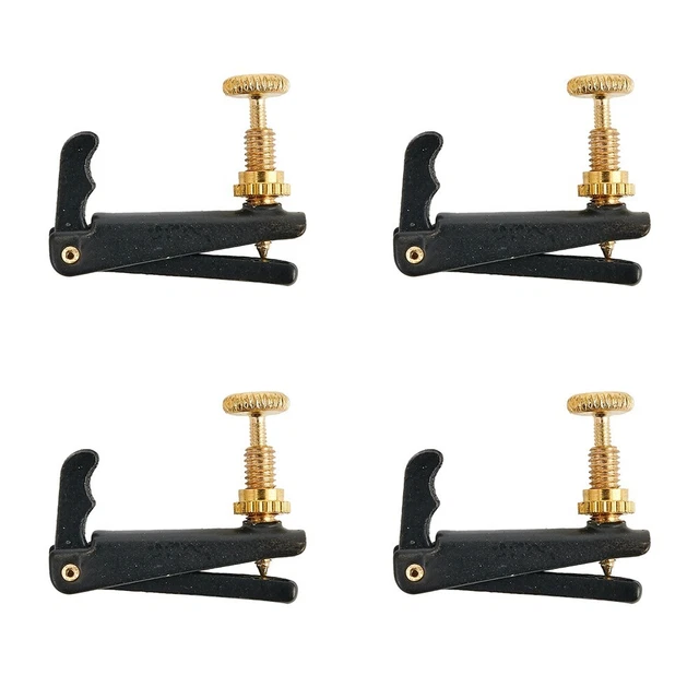 4 Accordeurs Fins Pour Violon (Fine Tuners) - Alliage Nickelé - Violon 4/4-3/4 - Réglage Précis Des Cordes - 13