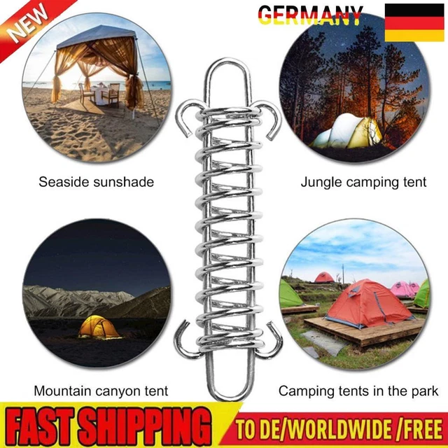 Windseil-Schnalle, für Outdoor, Camping, mit Federhaken, 5 Stück