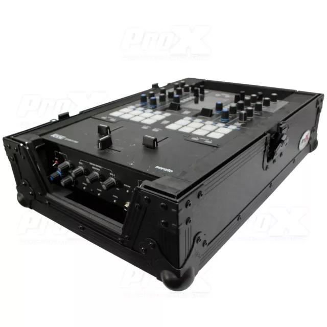 ProX XS-RANE72BL 11" DJ Mixer Road Case for Rane SeventyTwo 72 (Black on Black)