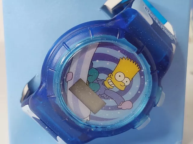 THE SIMPSONS BART Cool Your Jets Man Digital Watch 2002 Burger King NOT