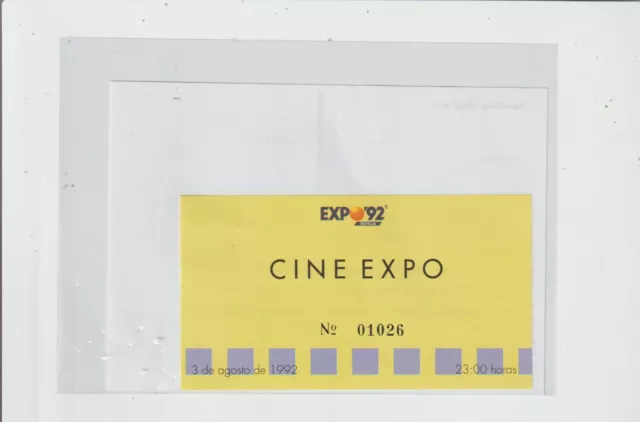 Expo 92 Sevilla Entrada a Cine Expo año 1992 (GM-322)