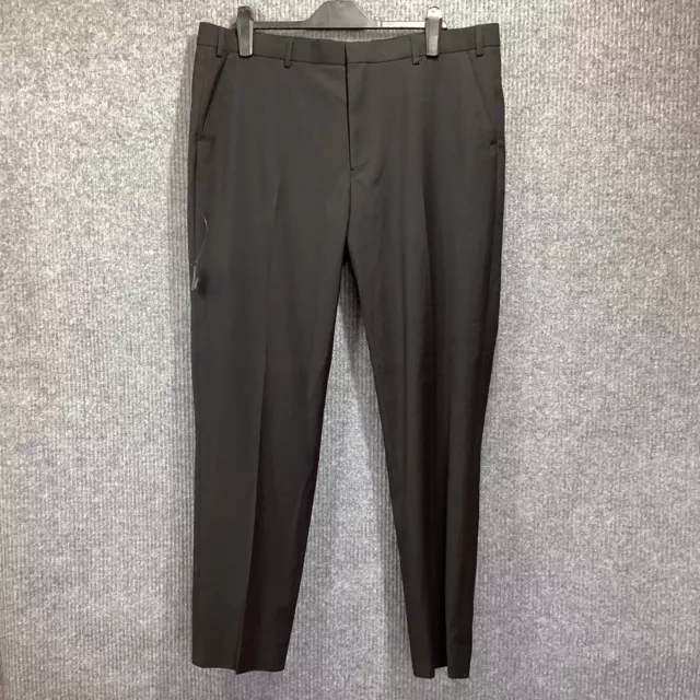Pantalones para hombre Taylor & Wright de ajuste ajustado talla 38 negro regular pierna 31