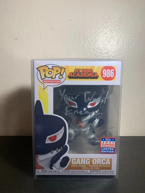 Funko Pop! My Hero Academia Gang Orca Signed Beckett Authenticated Tyler Walker