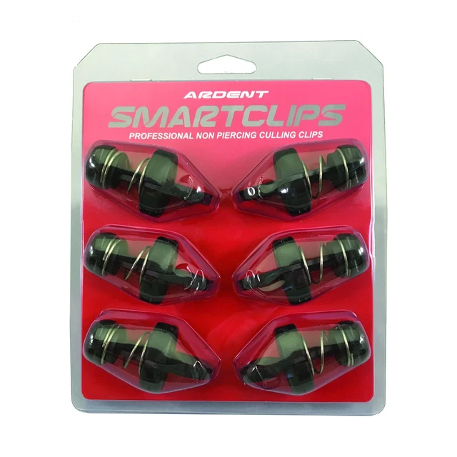 Smart Clips for use with Culling System, Non-Piercing, 6 Pack , Black