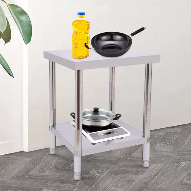 24"X18"X32" Food Prep Work Table Stainless Steel Work Table f/ Kitchen w/ Glove