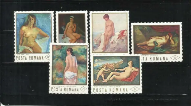 RUMANIA . Año: 1971. Tema: PINTURAS. DESNUDOS.