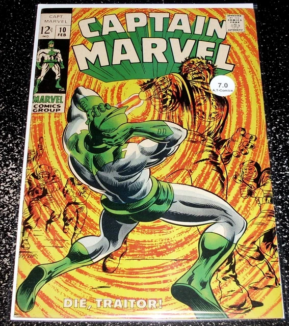Captain Marvel  10 (7.0) 1st Print 1969 Marvel Comics