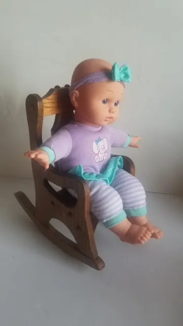 Handmade Wooden Doll/Teddy Rocking Chair 10"