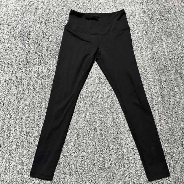 Zella Studio Lite Crop Leggings Black Size Medium M Nordstrom Waist Band Pocket