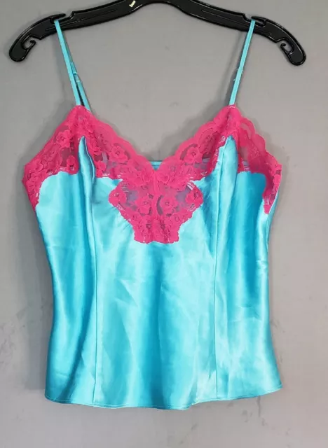 VTG FREDERICK'S OF HOLLYWOOD SATIN AND LACE CAMISOLE 80s/90s GORGEOUS