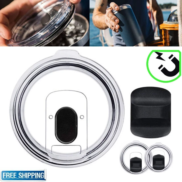 20 oz 30 oz Splash Spill Proof Magnetic Slider Lid for YETI Rambler Tumbler Cup