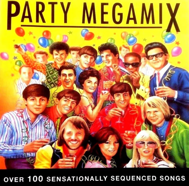 Party Megamix Vol 1 - 1X Cd 60S 70S 80S Disco Motown Rock N Roll Mobile Disco Dj