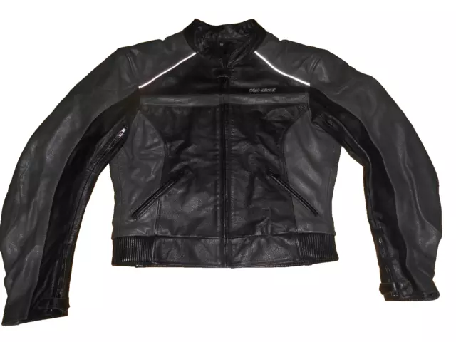 Kurze Herren Motorradjacke Motorradlederjacke CAFE-RACER Retrostyle Gr. 52/L TOP