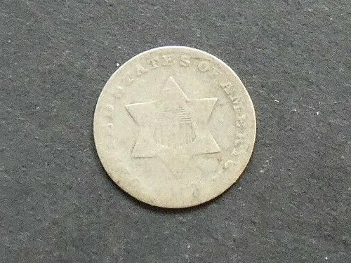 United States of America, 3 Cents, 1853. United States of America, 3 Cents, 1853.
