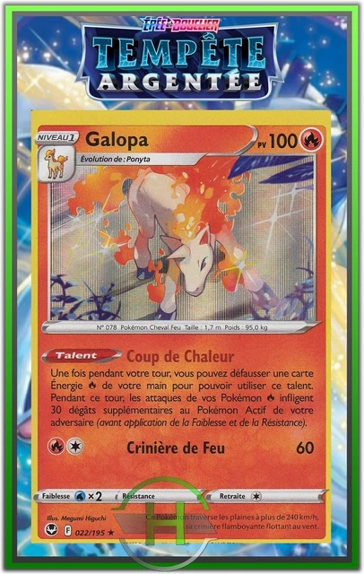 Galopa Holo - EB12:Silver Storm - 022/195 - New French Pokemon Card
