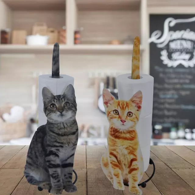 Cat Paper Holder Toilet Paper Roll Holder Home Decor for Bathrooms Kitchen