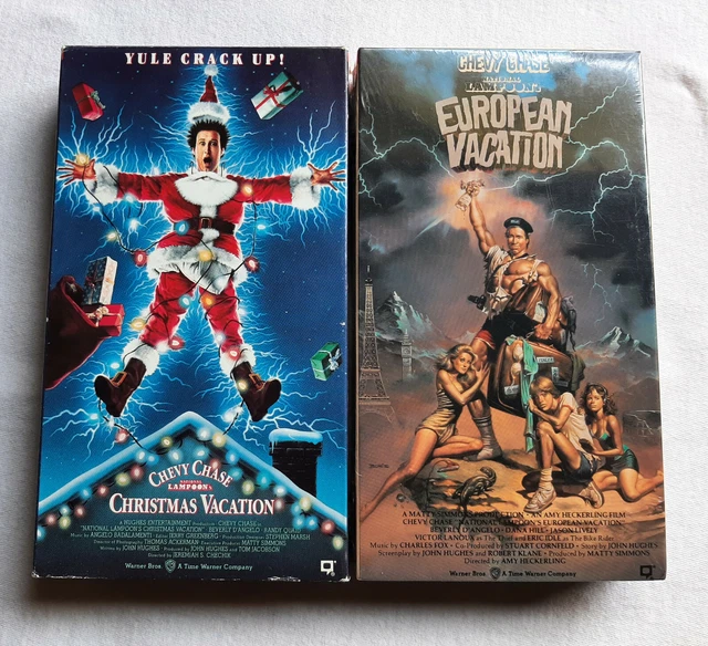 NATIONAL LAMPOON'S VHS LOT Christmas Vacation (Used) & European