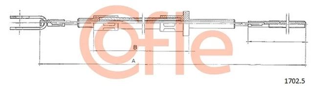 Kupplungsseil Kupplungszug COFLE 1702.5 für IVECO DAILY 2 12971112 12971212