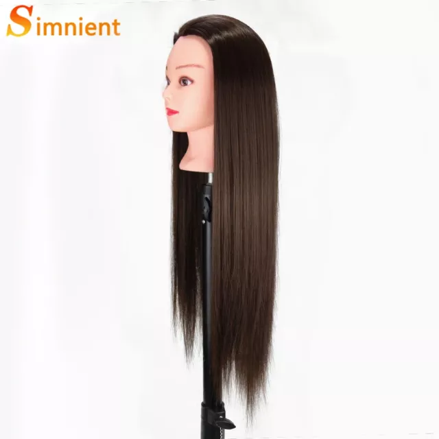70cm High Temperature Fiber Mannequin Head For Hairstyles Braid Hairdressing 2