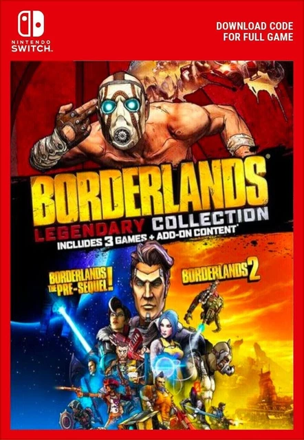 BORDERLANDS 1,2,Pre Sequel LEGENDARY COLLECTION NINTENDO SWITCH GAME KEY EUROPE
