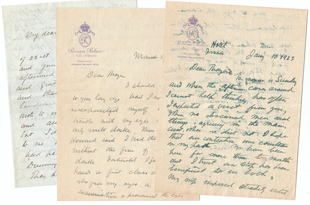 James Ford Rhodes 1906 Autograph Letters Lot  Pulitzer Civil War, Industrialist