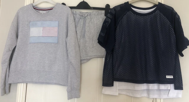 Girls Bundle - Tommy Hilfiger Jumper Converse T Shirt Next Shorts Age 12-13