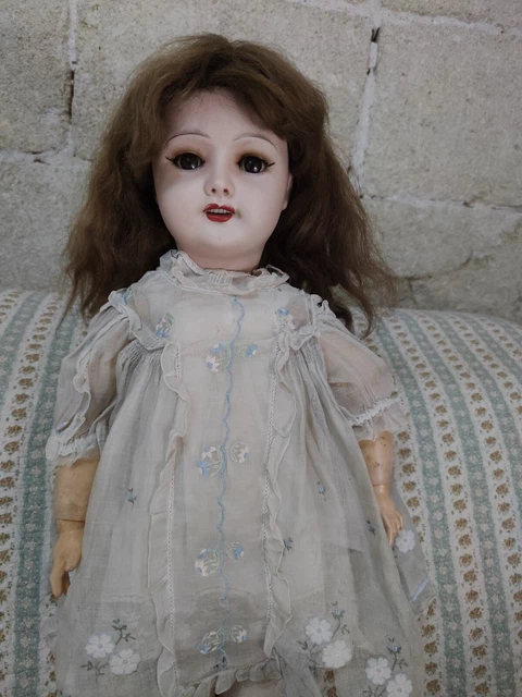 Grande Poupee Ancienne 70 Cm Unis France Taille 13 / Bebe Vrai Modele / Jumeau