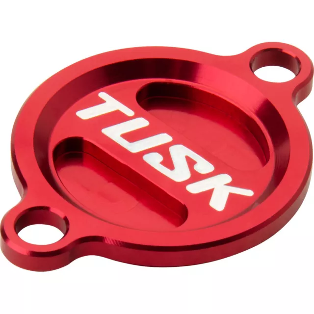 Tusk Aluminum Oil Filter Cover Red For KTM 350 SX-F 2011-2024