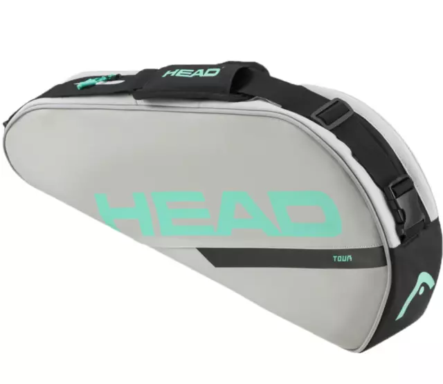 New with Tags,HEAD TOUR TENNIS RACKET BAG S-CCTE,Teal &Light Grey_up to 3 racket