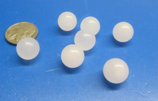 Polypropylene Solid Plastic Balls Sphere  (1/2") .500" Dia, Pkg of 100 pcs