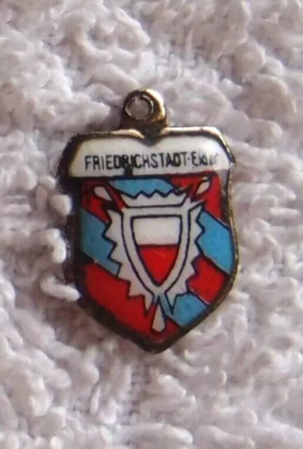 Bettelarmband Wappen Anhänger - Friedrichstadt - Sch. Holstein - 800 Silber(REU)